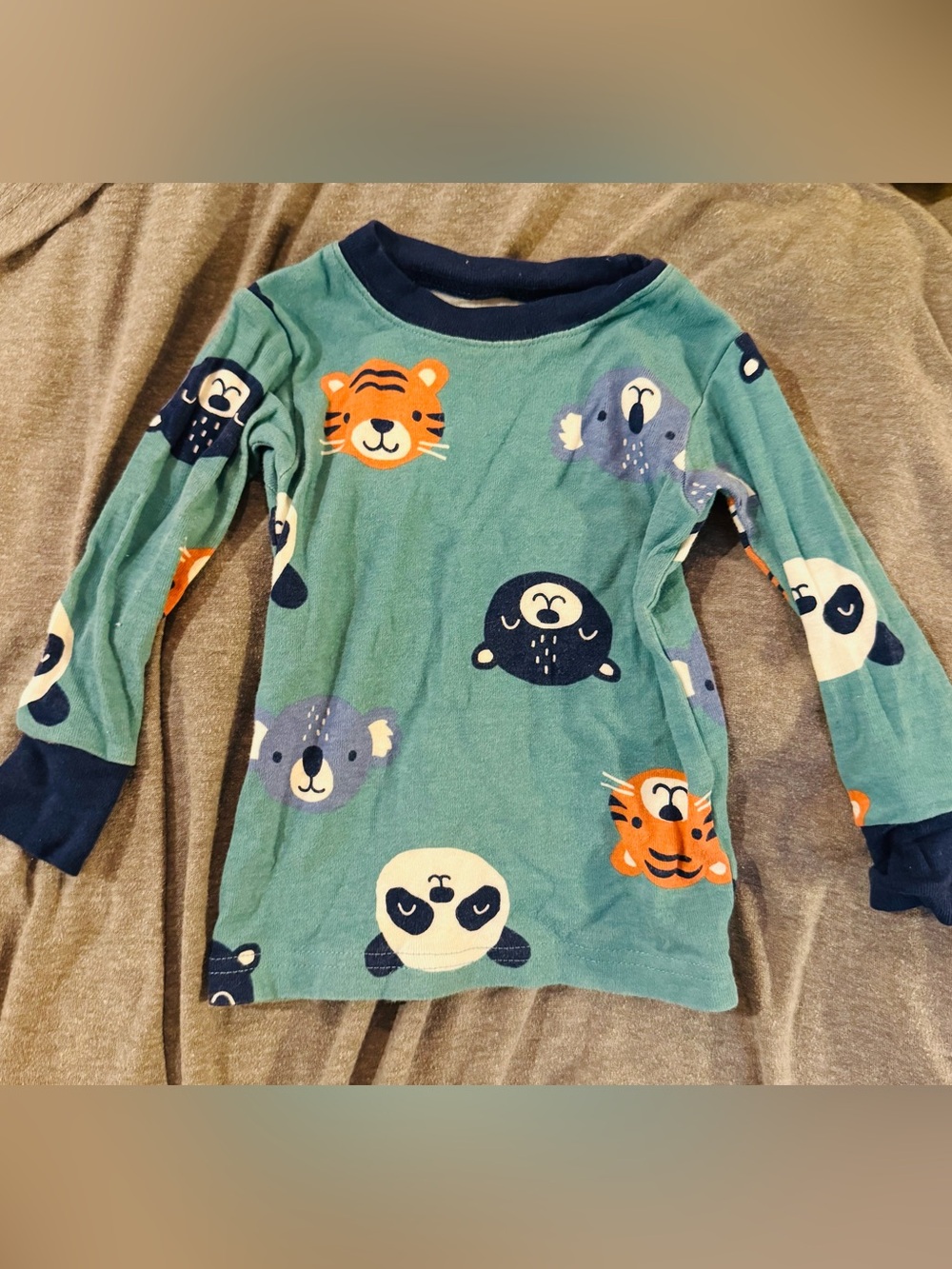 Four Assorted Boys 12 month Items - Pajamas, Onsesie, Swim Shirt, Sweatpants